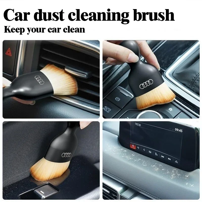 Car Air Conditioner Outlet Dashboard Cleaning Brush Auto Interior Dust Brush for Audis Sline TT A1 A2 A3 A4 A5 A6 A7 A8 8P B6 B7