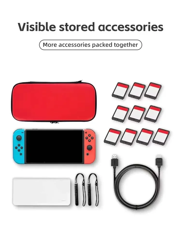 Portable Hard Shell Carrying Case for Switch Console Waterproof Travel Storage Bag