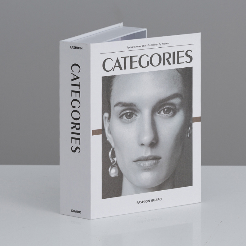 Libros falsos de lujo, accesorios de decoración del hogar, papelería de moda, accesorios de almacenamiento, libros, mesa de centro nórdica Simple
