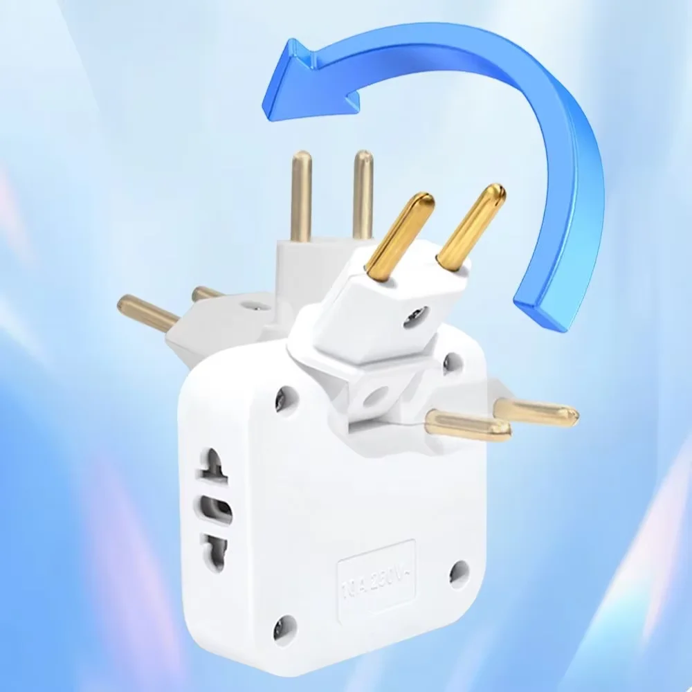 EU Travel Adapter 3 in 1 - ตัวแปลงปลั๊ก US ไปยังยุโรปพร้อมพอร์ต USB 2 พอร์ต |   อะแดปเตอร์ Type C/E/F รองรับ (เยอรมนี ฝรั่งเศส อิตาลี)