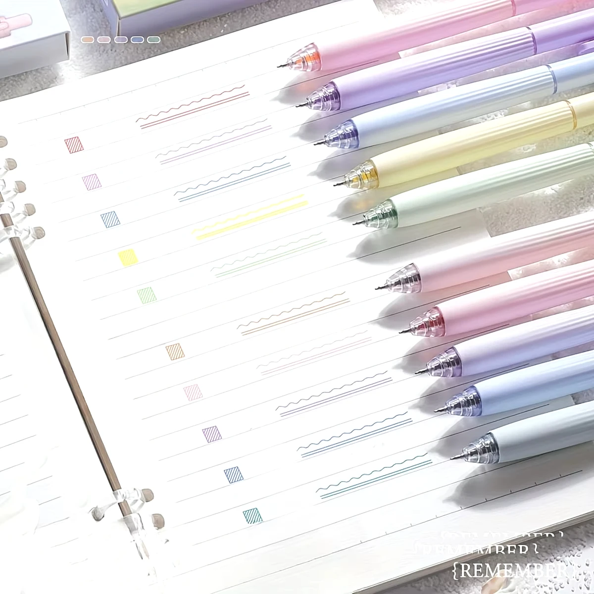 5 ชิ้น/กล่องปากกาเจลสี Retractable 0.5 มม.หมึก Quick-DRY ปากกา Fine Point Smooth Writing ปากกาสําหรับ Journaling หมายเหตุ Tak เครื่องเขียน