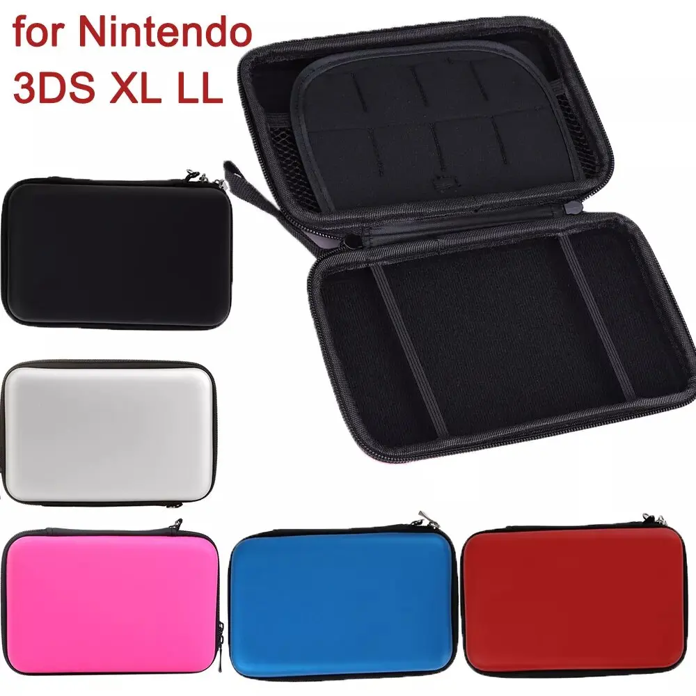EVA Skin Carry Hard Case Bag, bolsa para Nintendo 3DS XL LL com alça, durável, geral, com zíper, compatível com 3DS XL LL