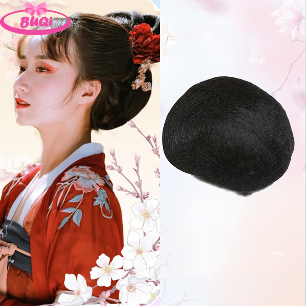 Hanfu cosplay cabelo chinês antigo peruca chignon sintético falso hanfu cabelo bun princesa chinesa cosplay extensões de cabelo