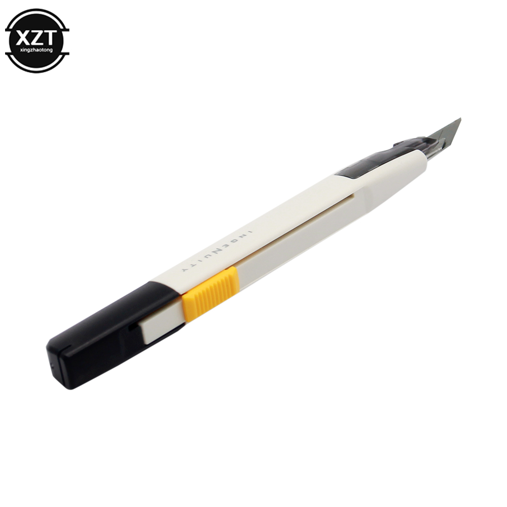 Einziehbares Allzweckmesser, 30 Grad, 9 mm Klinge, Papierschneider, Leder, Schneiden, Gravieren, Karton, Bastelmesser, Metallmesser, Schreibwaren