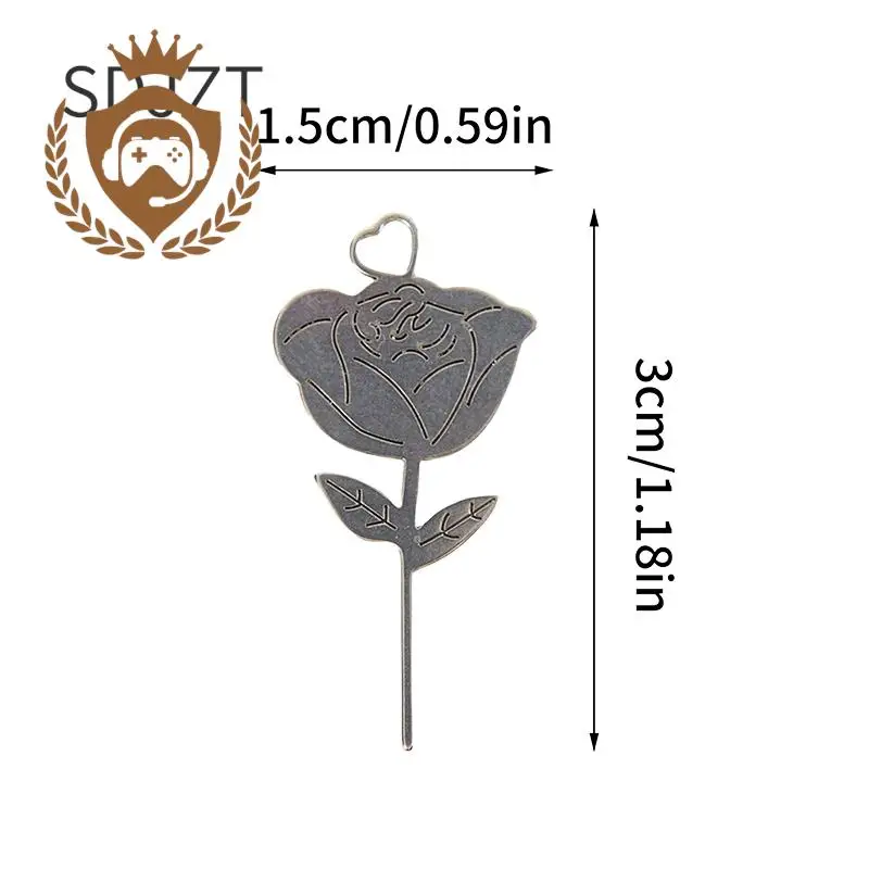 2Pcs/Set Rose Shape Stainless Steel Needle for Smartphone Sim Card Tray Removal Eject Pin Key Tool