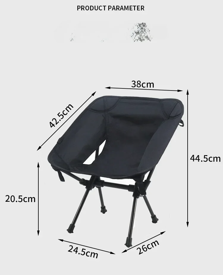 แบบพกพาLazy Backเก้าอี้High-endอลูมิเนียมอัลลอยด์เก้าอี้พับกลางแจ้งเก้าอี้ดวงจันทร์Camping Campingเก้าอี้พับ