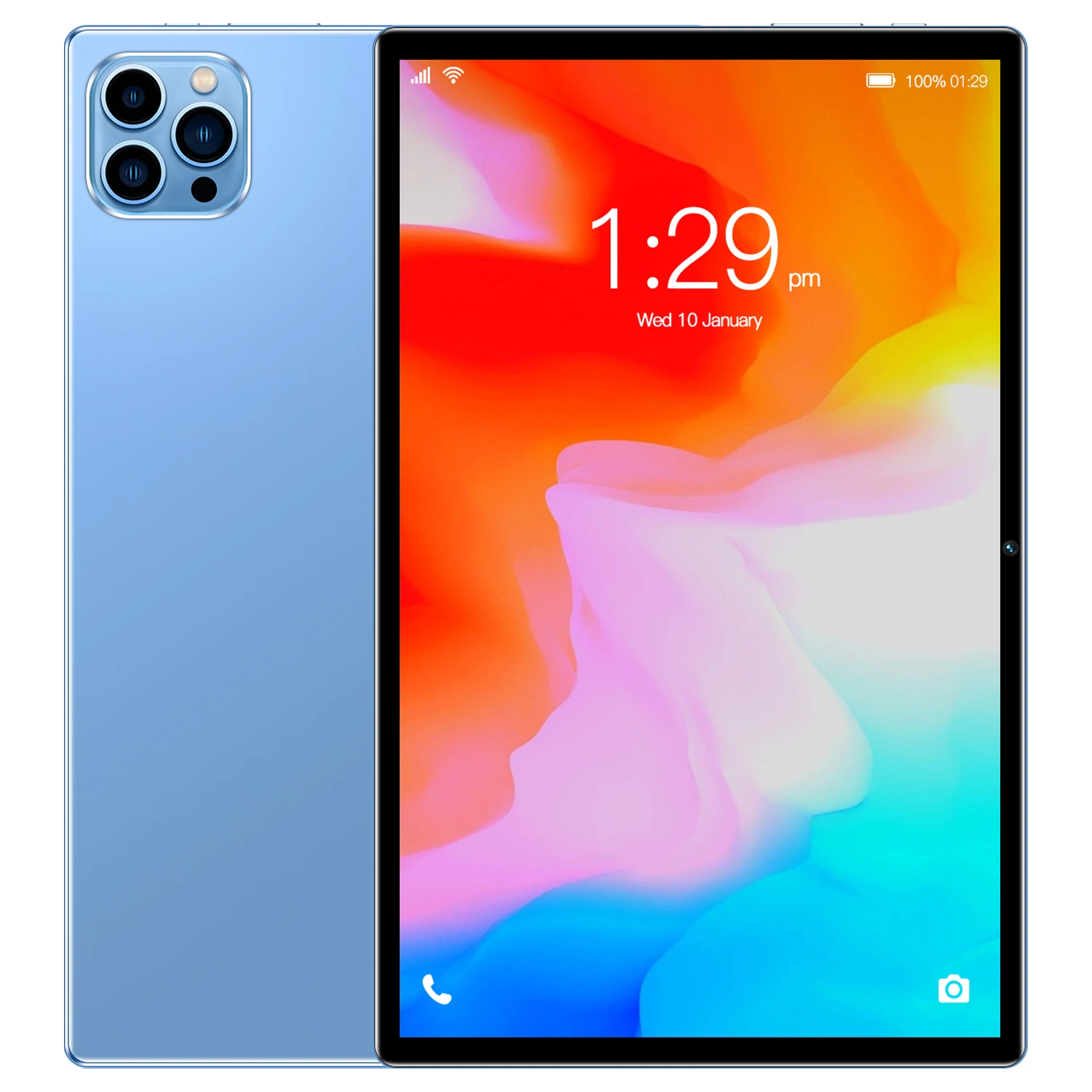 BDF 10,1-дюймовый планшет Android 11, 4 ГБ ОЗУ, 64 ГБ ПЗУ, расширение 1 ТБ, IPS-экран 1280x800, аккумулятор 5000 мАч, сеть GSM 3G, Wi-Fi