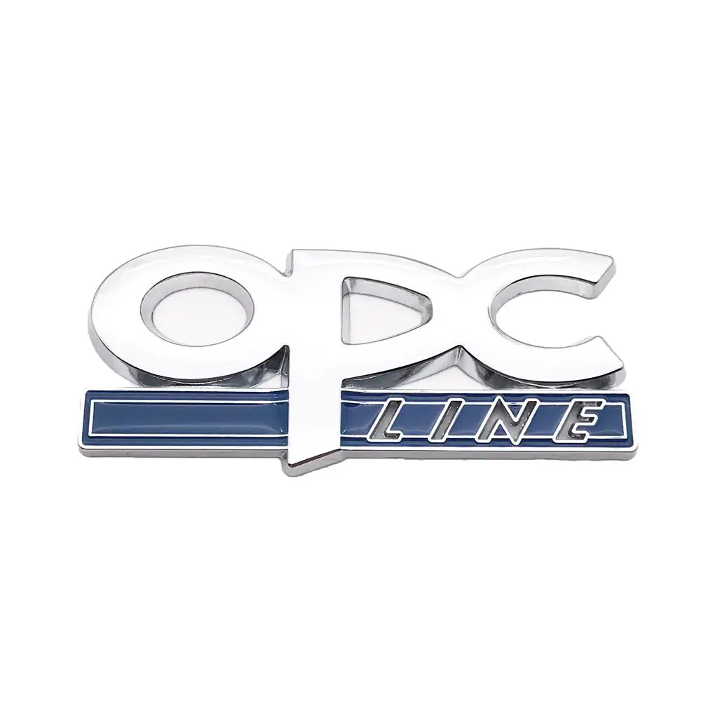 Emblema de línea OPC, insignia de rejilla delantera, pegatinas traseras, Logo para Opel Astra G H J K F Corsa D Zafira B Insignia Mokka Regal, accesorios