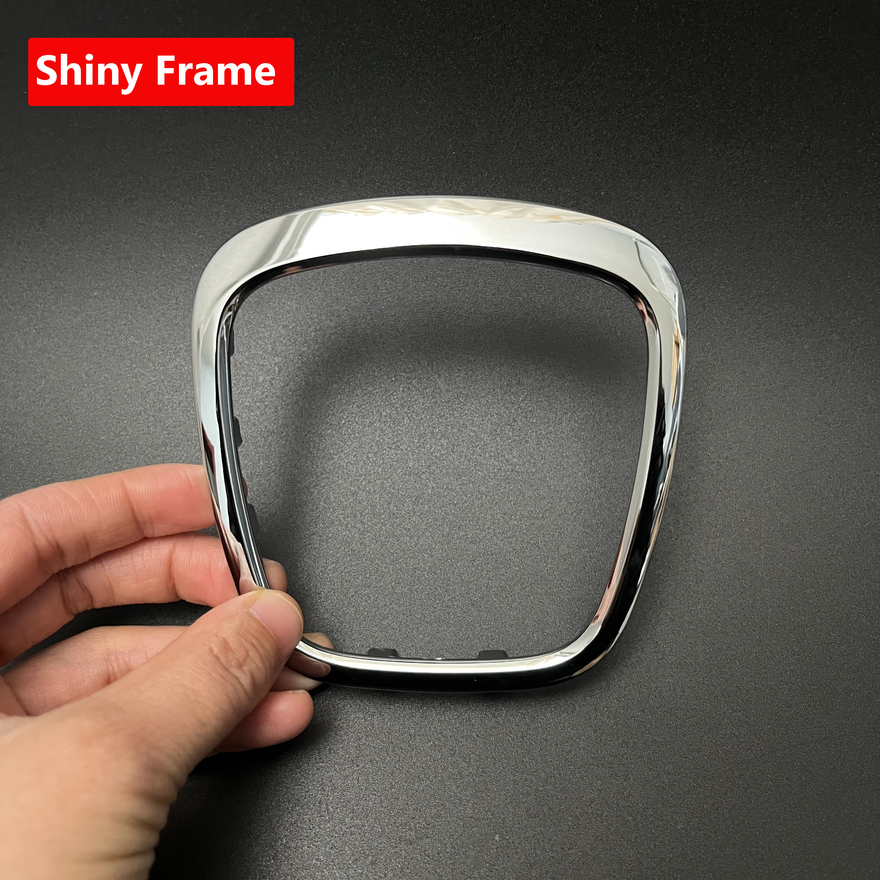Chrome Car Steering Wheel Frame Trim Cover Replacement With Logo For Audi A3 8P S3 A4 B6 B7 B8 A5 A6 C6 Q5 2008-2013