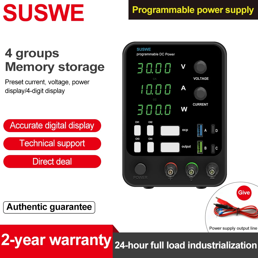 300W 360W  DC Regulated Lab Power Supply Adjustable 30V 10A Laboratory 60V 5A 120V 3A Voltage Regulator Stabilizer Bench Source