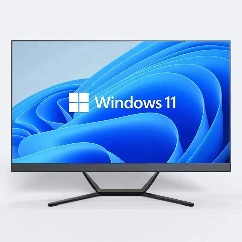 OEM Custom 23.8\" & 27 Inch AIO PC with LCD Display 11th 12th 13th Core I5 I7 DDR4 RAM SSD HDD for Office & Gaming EU UK Plugs