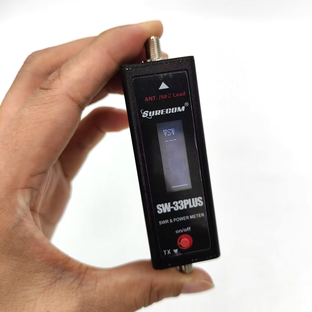 SURECOM SW-33Plus 100W Mini Power & SWR Meter VHF UHF 125-525MHz с адаптером для раций