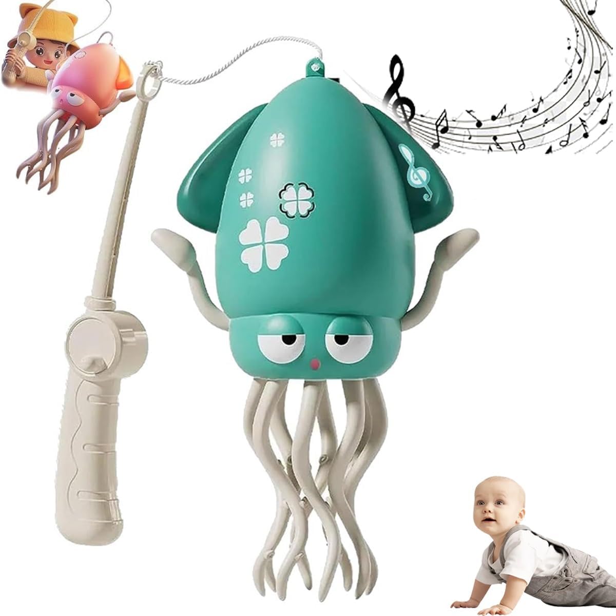 Brinquedo de polvo de dança elétrica, balanço automático, evita obstáculos mágicos, engatinhando, dança automática, evitar obstáculos, outubro