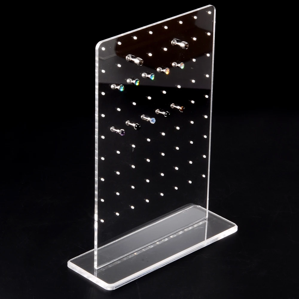 Multi-Function ผู้ถือจอแสดงผลอะคริลิคผู้ขายเจาะเครื่องประดับ Display Organizer ชั้นวางของ Multi ต่างหู Rack