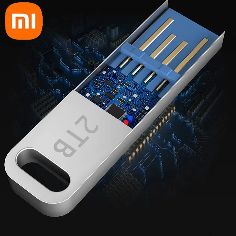 Xiaomi-unidad Flash USB 3,2, 2TB, transferencia de datos de teléfono de alta velocidad, disco U portátil de Metal, Memoria TypeC, resistente al agua, almacenamiento SSD, PC
