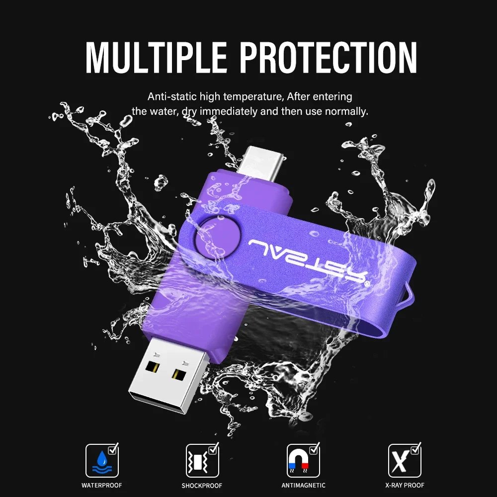 TYPE-C USB Flash Drive 128MB (Not GB) Real Capacity Pen Drive 64GB Free Key Chain Memory Stick Gift Red U Disk Blue 1G 2G 4G 8G