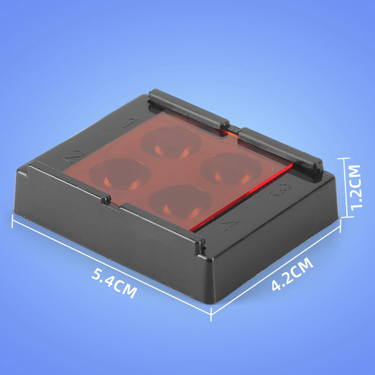 AZDENT 4 หลุม/8 หลุมทันตกรรมวีเนียร์กล่องเก็บฟัน Patch แรเงา Light Storage Case ฟันปลอม Retainer กล่องกราม