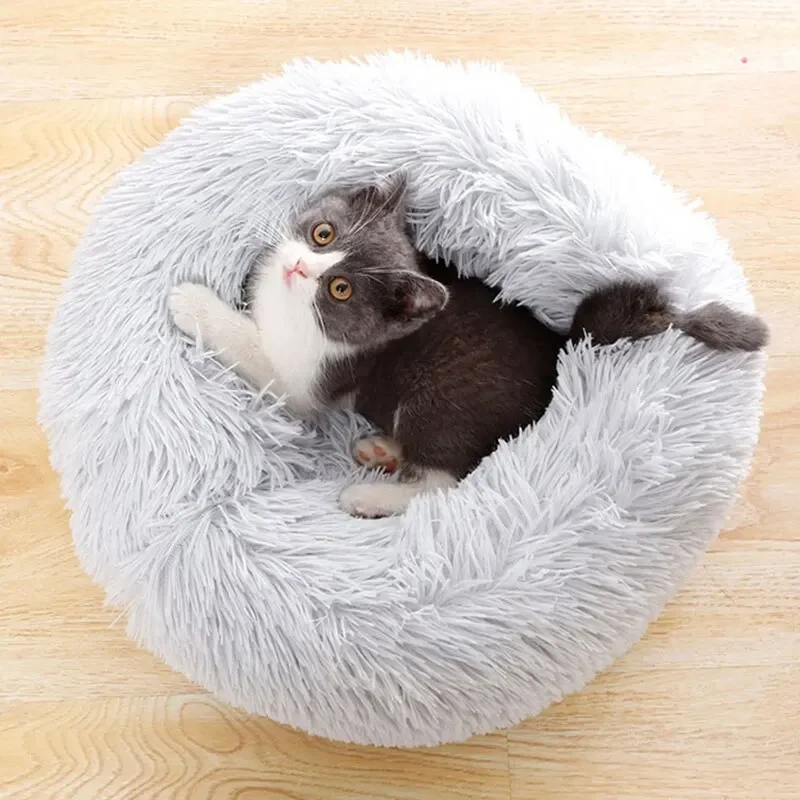 Super Cat Bed Warm Sleeping Cat Nest นุ่มยาว Plush ที่ดีที่สุดสัตว์เลี้ยงสุนัขสําหรับสุนัขตะกร้าเบาะ Cat Bed Cat Mat สัตว์ Sleeping