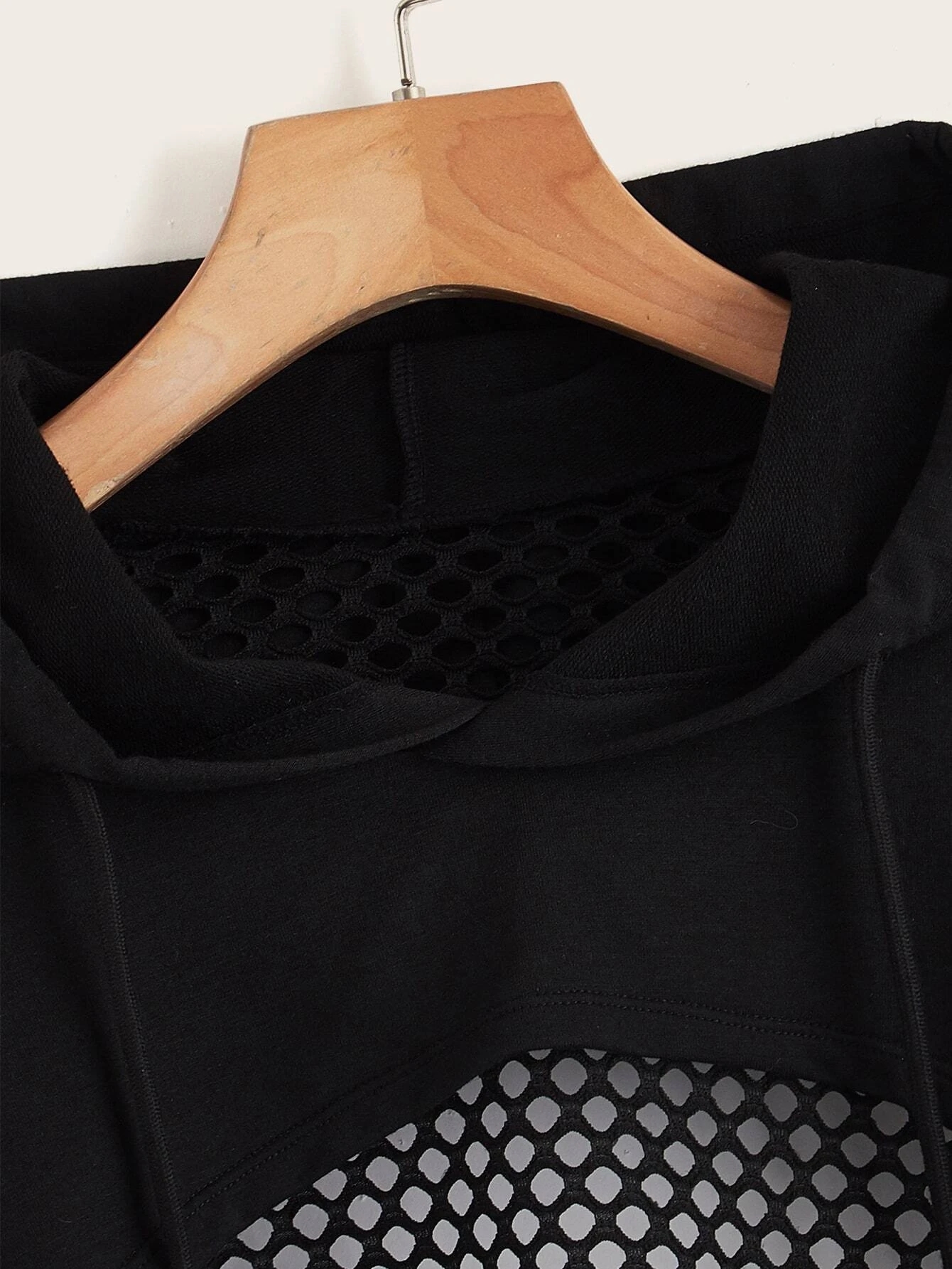 Street Sport Drop Ombro Cordão Oco Out Super Crop Sports Hoodie Sem Cami Top