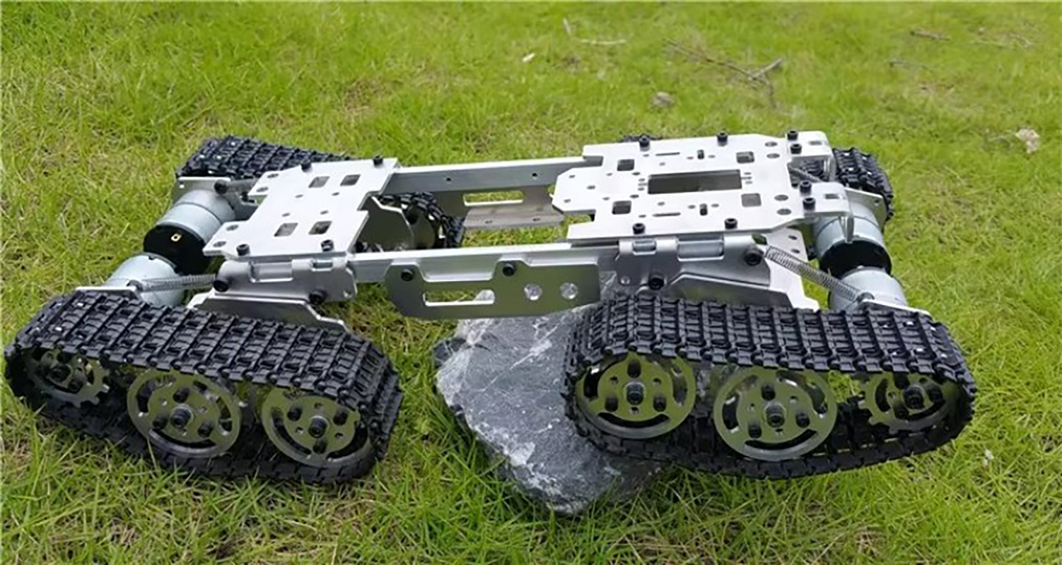 Robot Tank Auto Chassis Schokabsorptie Caterpillar Crawler Auto met DC Motor Overwinnen Obstakels Drift Auto DIY STEM Speelgoed Onderdelen