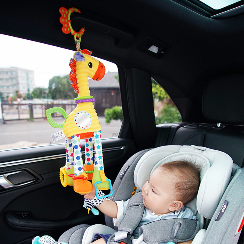 ยีราฟนุ่ม ZEBRA สัตว์ Handbells Rattles ตุ๊กตาเด็กทารก Development Handle ของเล่น Teether ของเล่นเด็กสําหรับทารกแรกเกิดของขวัญ
