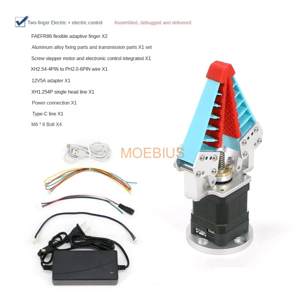 Neueste 2kg Große Last Flexible Roboter Klaue Bionic Flexible Mechanische Finger Obst Sortierung Greifer Greifen Adaptive Pneumatische Elektrische