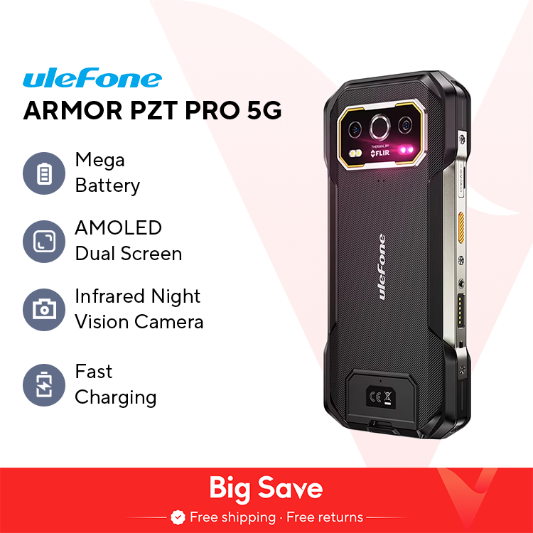 【World Premiere】Ulefone Armor 27T Pro 5G Rugged Phone 10600mAh Android 14 Smartphone 50MP+64MP Night Camera 6.78" 24GB+256GB NFC