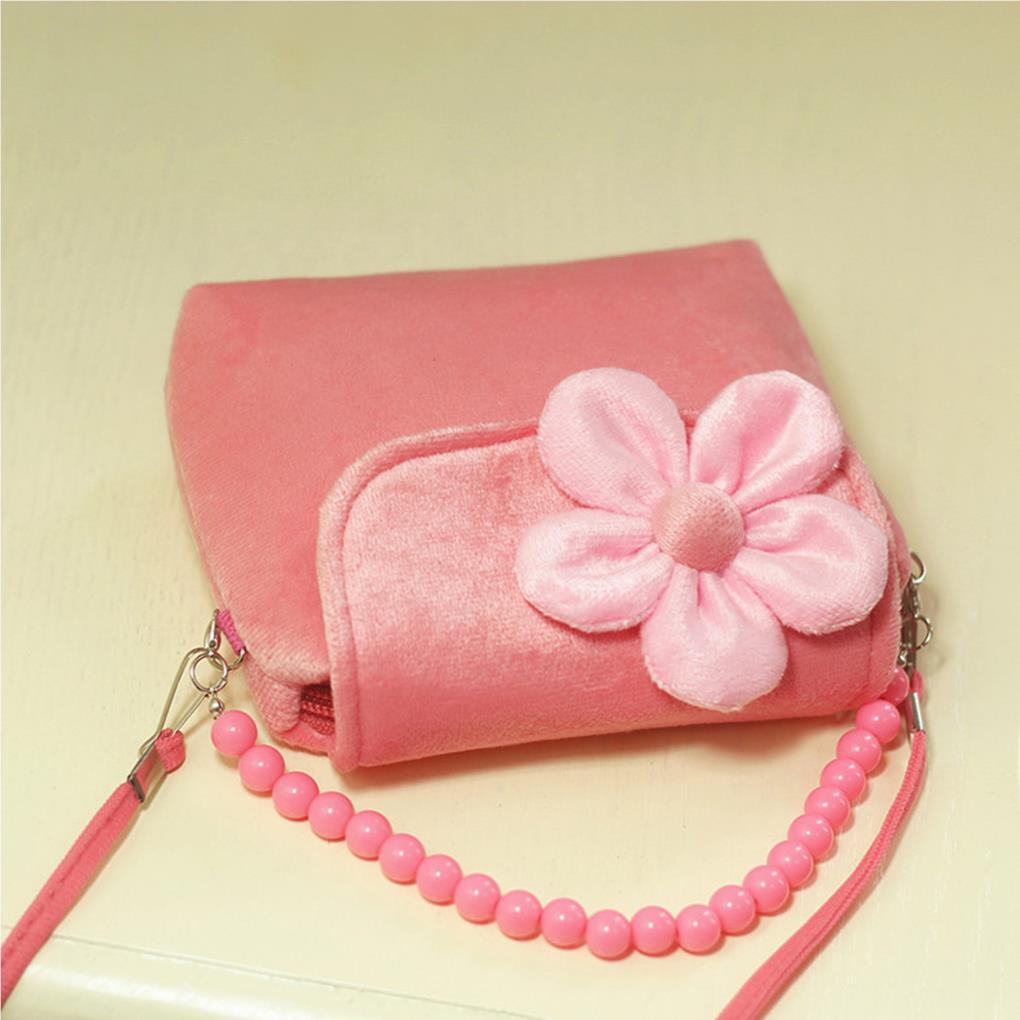 Messenger Bag Kid Handbag Mini Pack Cute Looking Shoulder Bags with Strip Decorative Sweet Present Birthday Gift Pink