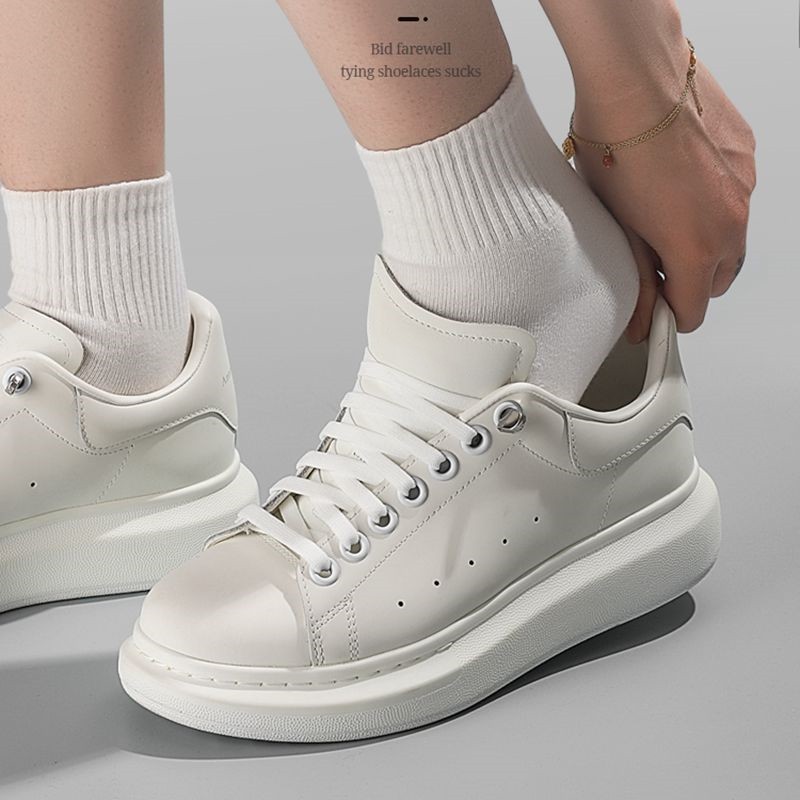 Cordones sin cordones para zapatos cordones planos elásticos zapatillas de tenis Clips rápidos para cordones sin corbatas accesorios para zapatos para niños y adultos