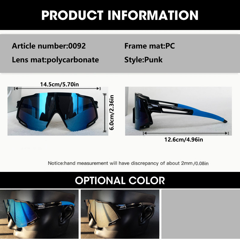 Ocyco-男性と女性のための特大のスチームパンクゴーグルサングラス、パンクサングラス、ヴィンテージシェード、ライディング、新しい