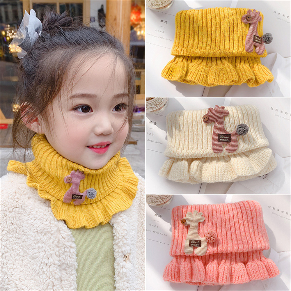 Winters chal gestrickter Schal Vorschul kragen Kinder schal Cartoon niedlicher Kinder schal gestrickt und warmer dekorativer Kragen