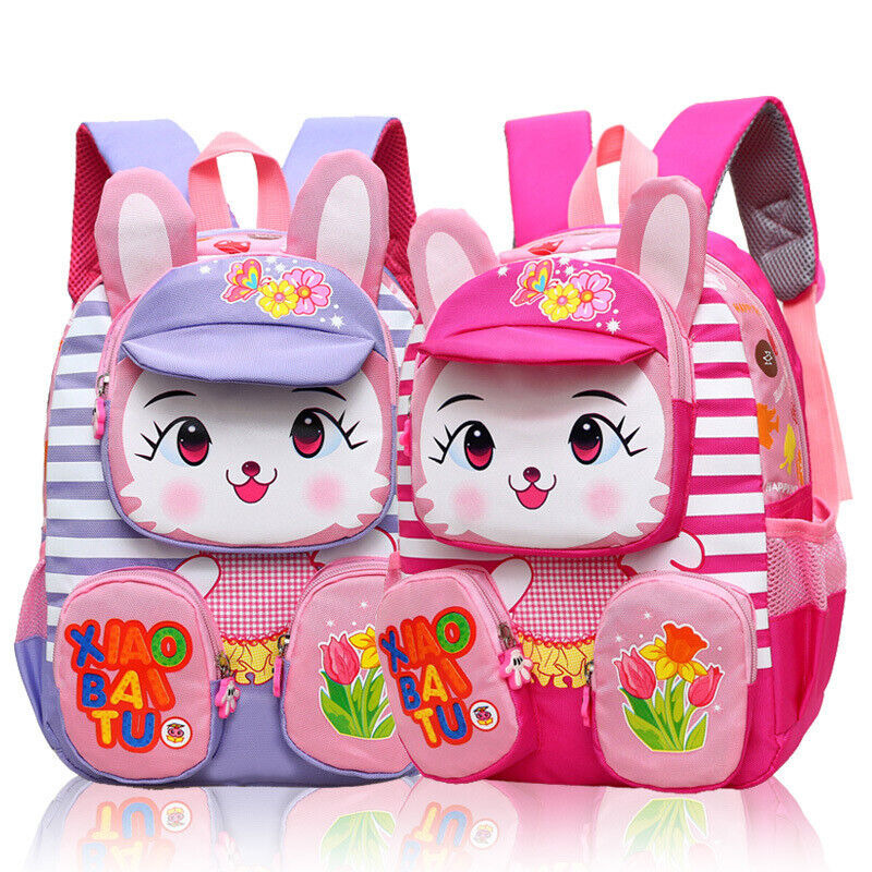 Cartoon  Rabbit Kids Backpack Boys Girls School Bags Kindergarten