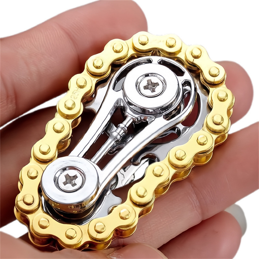Fidget spinners brinquedos para adultos metal bicicleta corrente dor stim brinquedo para adolescentes tdah legal gadgets mesa escritórios presente