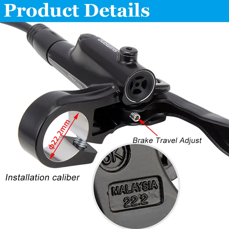 Original Shimano MT200 MT201 M315 จักรยานเสือภูเขา MTB เบรคไฮดรอลิก MT200 เบรค 2 ลูกสูบ 3 นิ้วเหล็ก LEVER BL-MT200