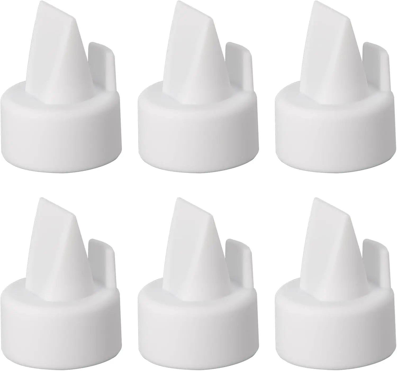 Válvulas de bico de pato de reposição compatíveis com bomba tira-leite Medela Symphony, acessórios de peças de bomba de silicone, sem BPA, branco