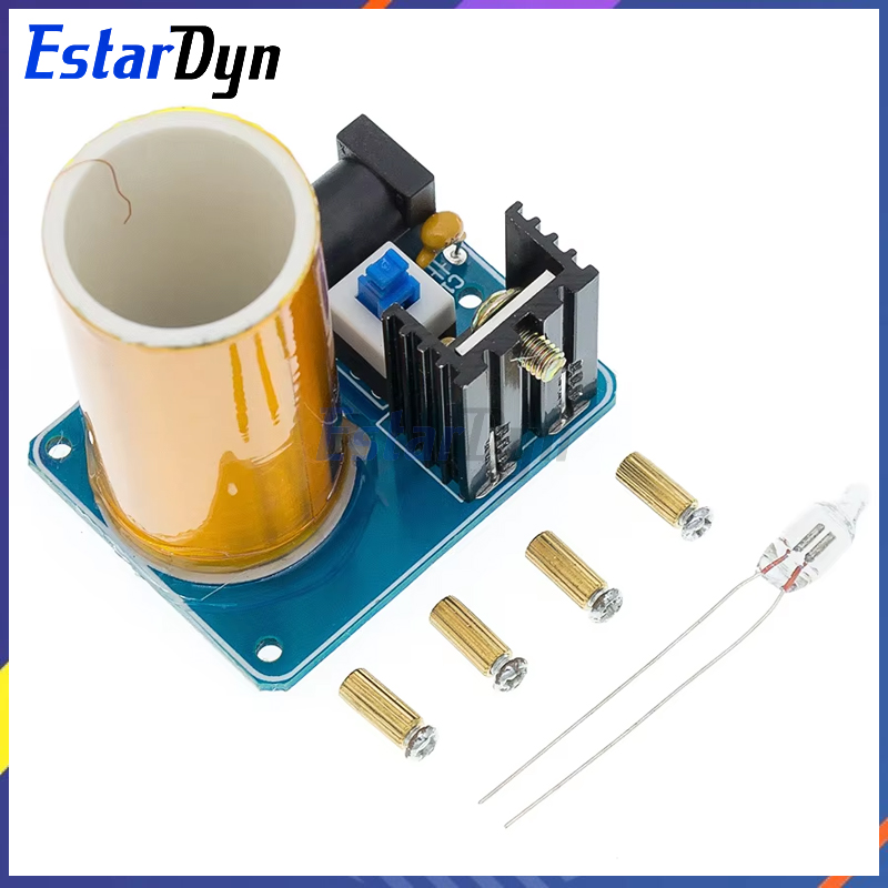 Estardyn BD243 Mini Kit de bobina Tesla accesorios mágicos piezas de bricolaje tecnología de luces vacías electrónica Diy BD243C