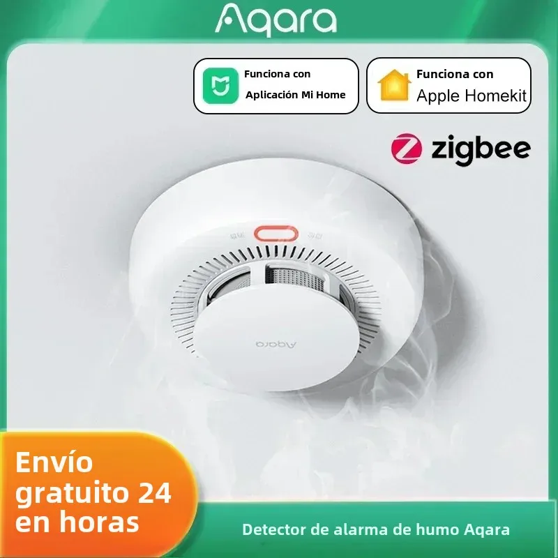 Aqara-Sensor Detector de humo, Detector de Gas Natural Zigbee 3,0, Monitor de alarma contra incendios, alerta de sonido, asistente para el hogar, aplicación que funciona con Homekit