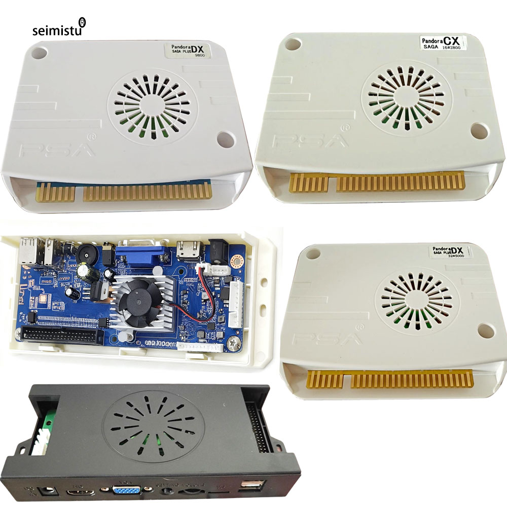 2024 Pandora Saga Box DX 9800 em 1 Versão Arcade Joystick Console de jogos Máquina de gabinete JAMMA Mainboard PCB Multi HDMI VGA CRT