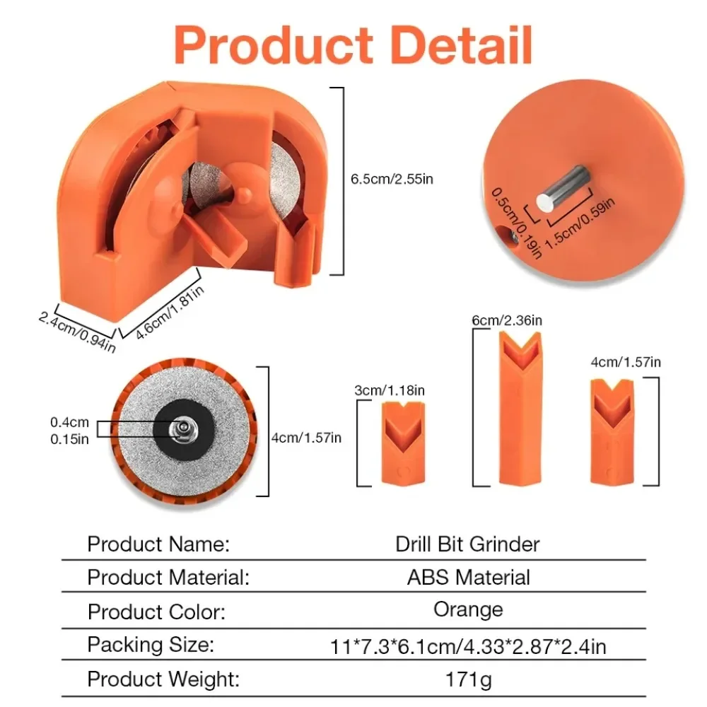 Multipurpose Drill Bit Grinding Sharpener ,Electric Impact Drill Knife Sharpener ,Disposable Double-sided Polishing