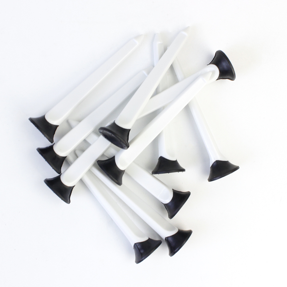 10 шт./упаковка, тройники для гольфа из переработанного пластика и резины, 3,15 дюйма