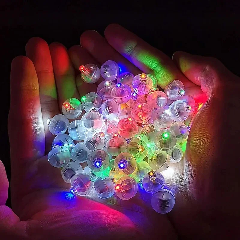 10/30Pcs LED Ballon Licht Winzige Mini Runde Ball Lampe Für Bar Laterne Weihnachten Hochzeit Party Dekorationen Leucht spielzeug