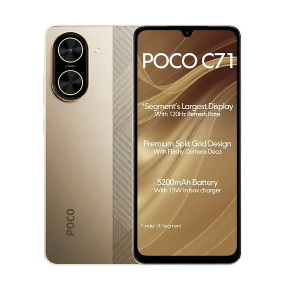 Xiaomi Smartphone POCO C71 4GB RAM 128GB ROM 6,67 display 15W 32MP 5200 mAh Battery Global version