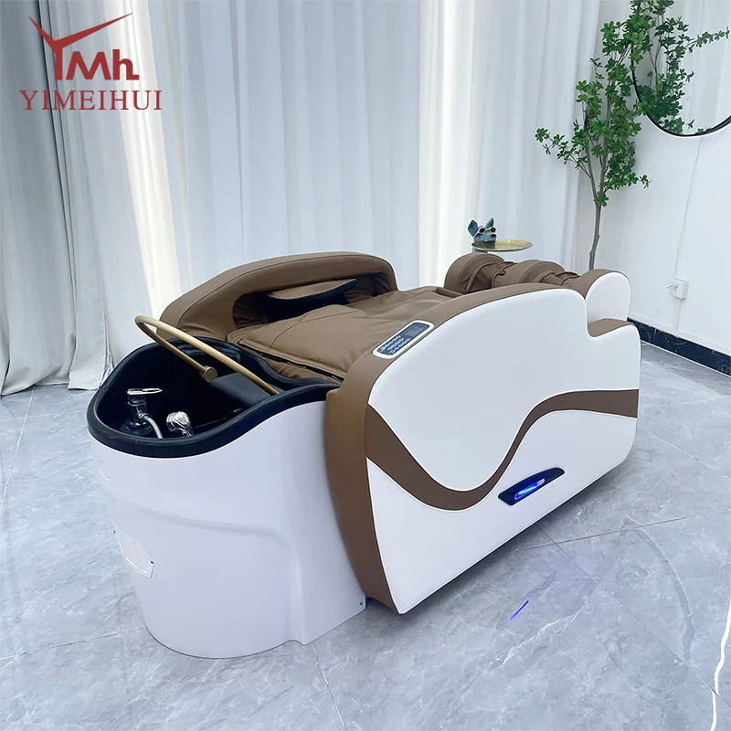 Cama de lavagem de cabelo multifuncional cabeça ajustável spa massagem cama headspace shampoo cama com pia do salão de beleza