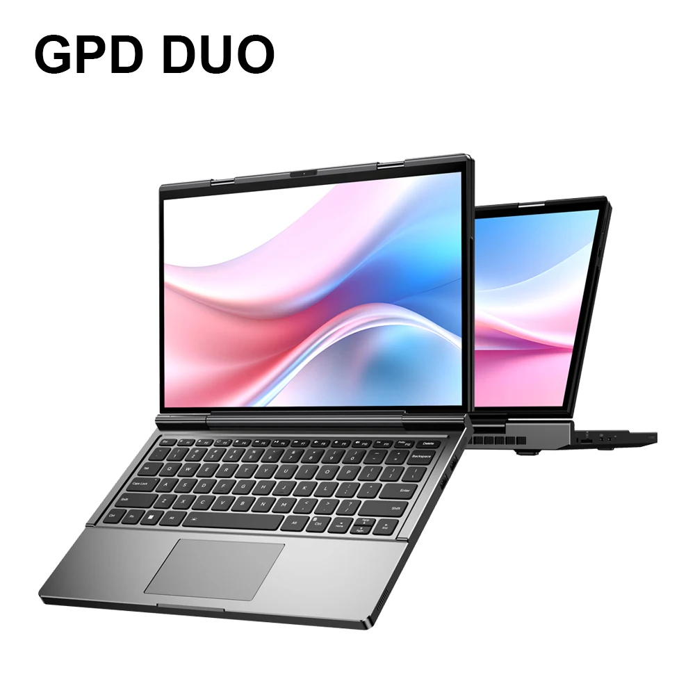 GPD DUO mini PC 13 pulgadas pantalla táctil Dual AMD AI 9 HX 370 procesador se puede voltear 180 64GB RAM 2TB SSD portátil de negocios