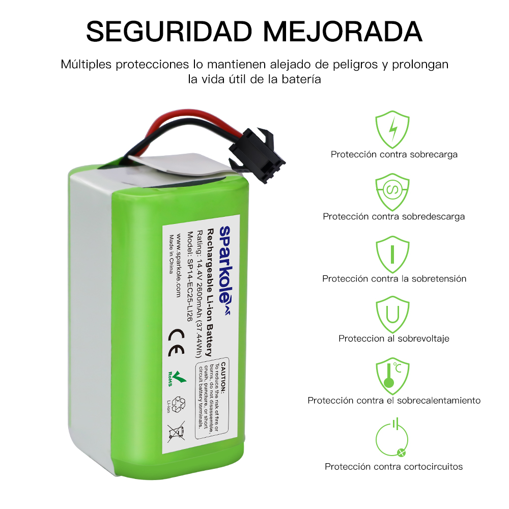 Сменный аккумулятор 14,4 В, 2600 мАч для Conga Excellent 990 1090 1790 Deebot N79S N79 DN622 Robovac 11 11S 11S Max, 30, 30C, G30