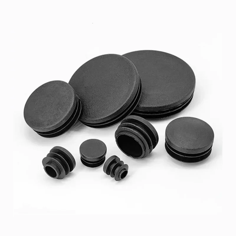 รอบท่อปลั๊กด้านใน 12 ~ 100 มม.หลอด End Cap สําหรับโต๊ะเก้าอี้ขาฝุ่น Protector Pads Leveling ฟุตเฟอร์นิเจอร์อุปกรณ์เสริม