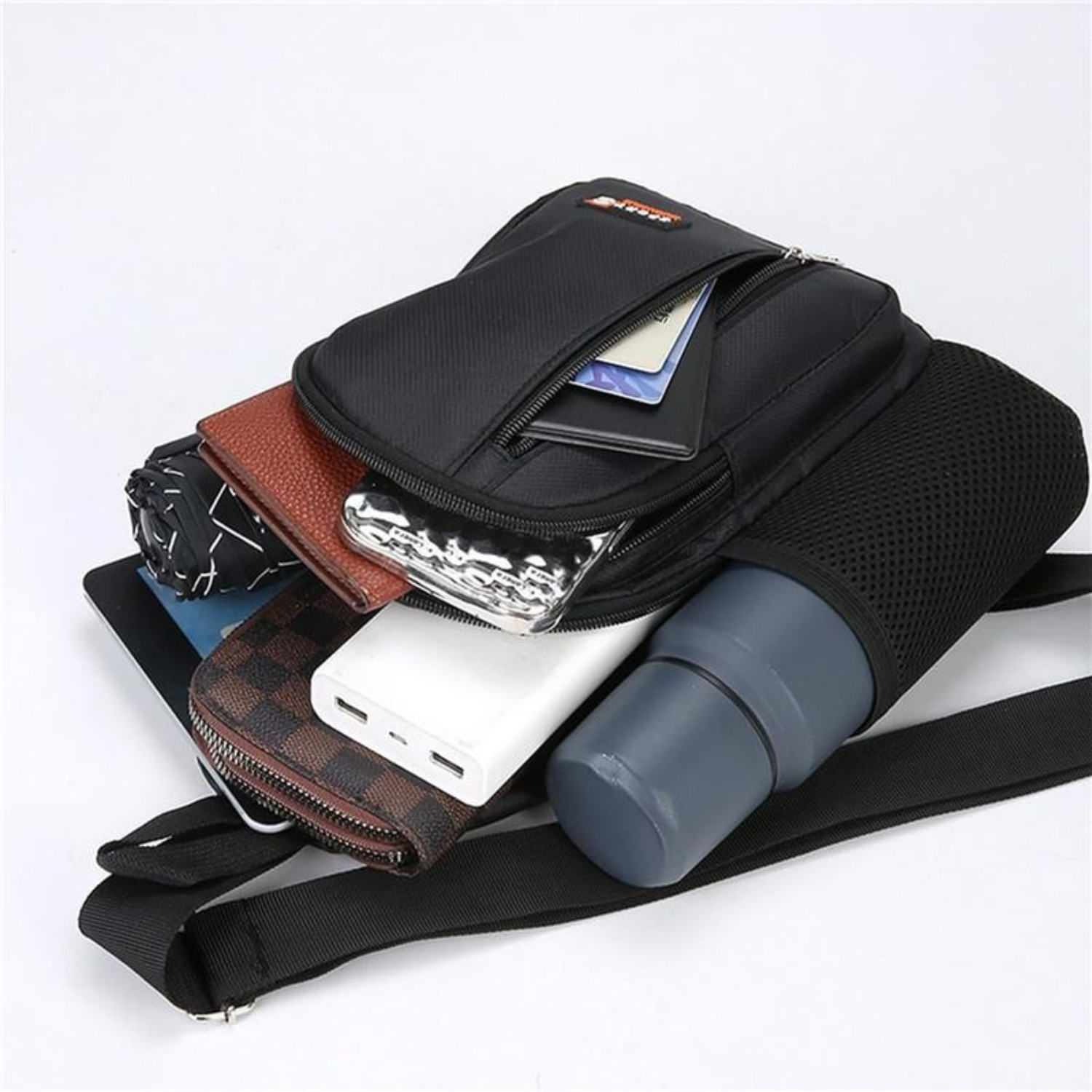 Small Sling Bag Backpack for Women Men Travel Hiking Crossbody Bag