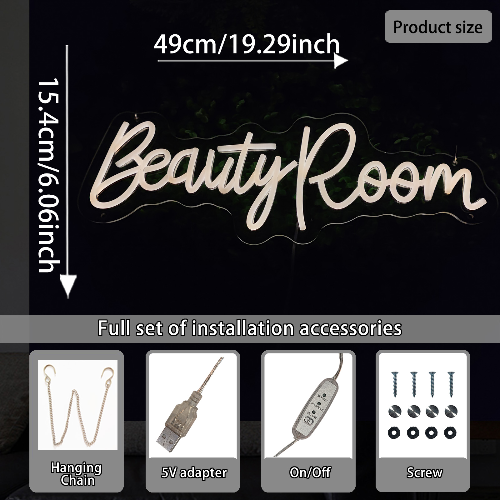 LED Four Colors Beauty Room Neon Light For Spa Barber Shop Nail Brows Lashes Salon Studio Wall Business Store LED Neon Sign Lamp