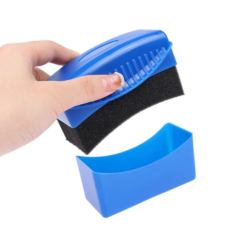 Auto Rad Polieren Wachsen Schwamm Pinsel Mit Abdeckung ABS Waschen Reinigung Reifen Kontur Dressing Applikator Pads Detail Zubehör