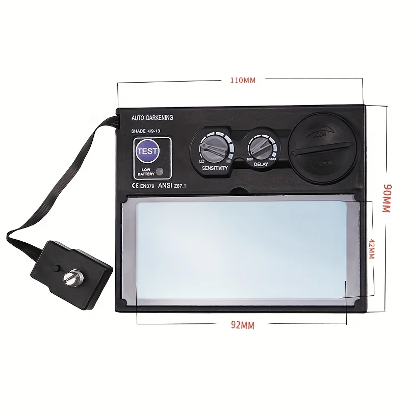 Solar Auto Darkening Filter เชื่อม/หน้ากากโปแลนด์/หมวกกันน็อค/หมวกเครื่องเชื่อม/True สีเชื่อมเลนส์/PlasmaCuting เครื่องมือ